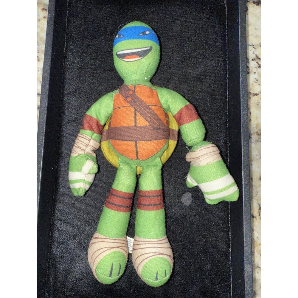 Viacom 2013Leonardo Teenage Mutant Ninja‎ Turtles Talking Plush 10" Works 4562